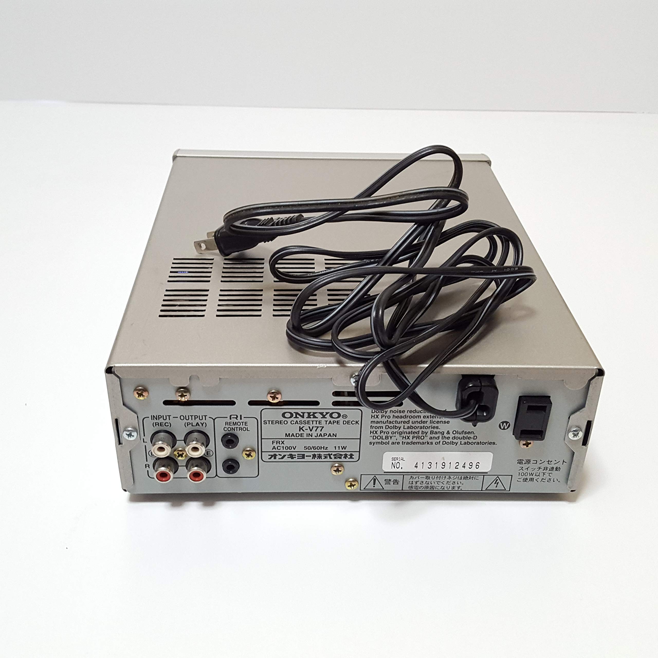 Amazon.co.jp: ONKYO オンキヨー（オンキョー） K-V77 カセットデッキ