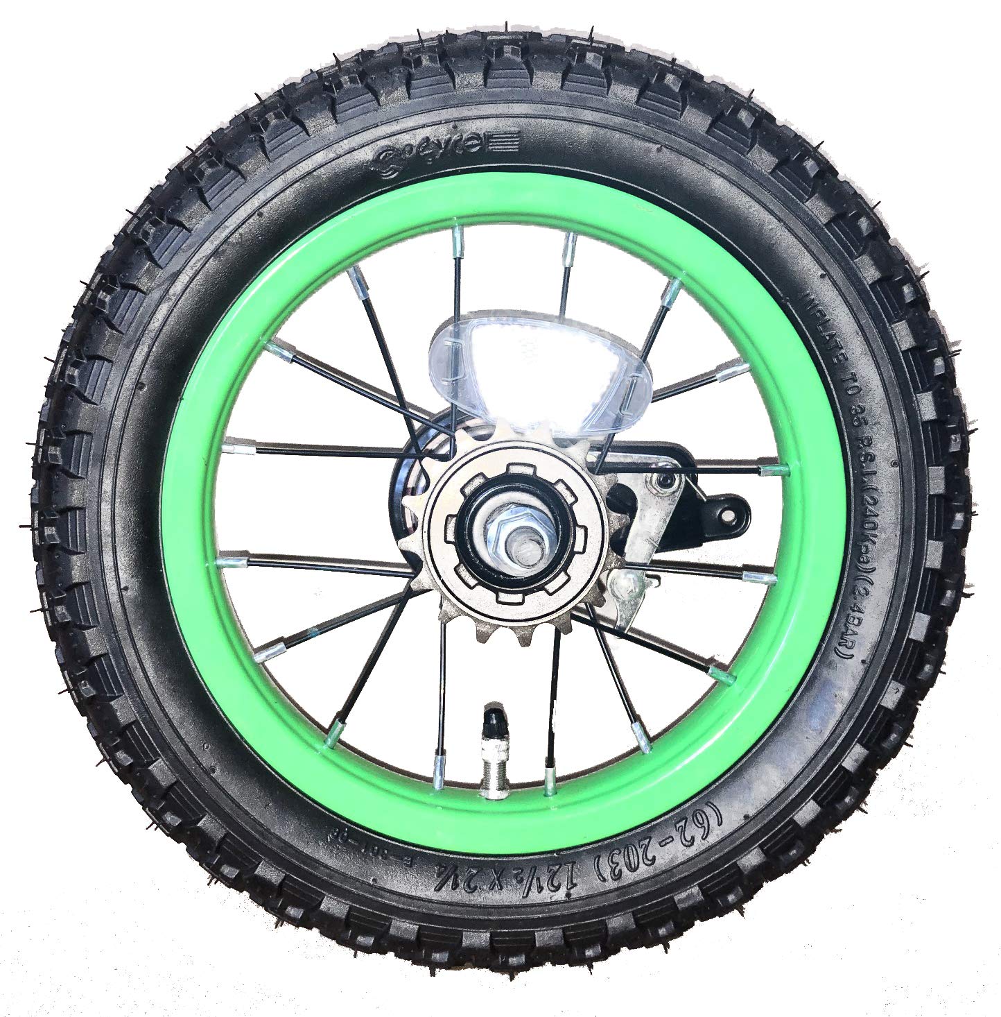 Amazon | 12インチ自転車 幼児車用 グリーンホイール 前輪or後輪or