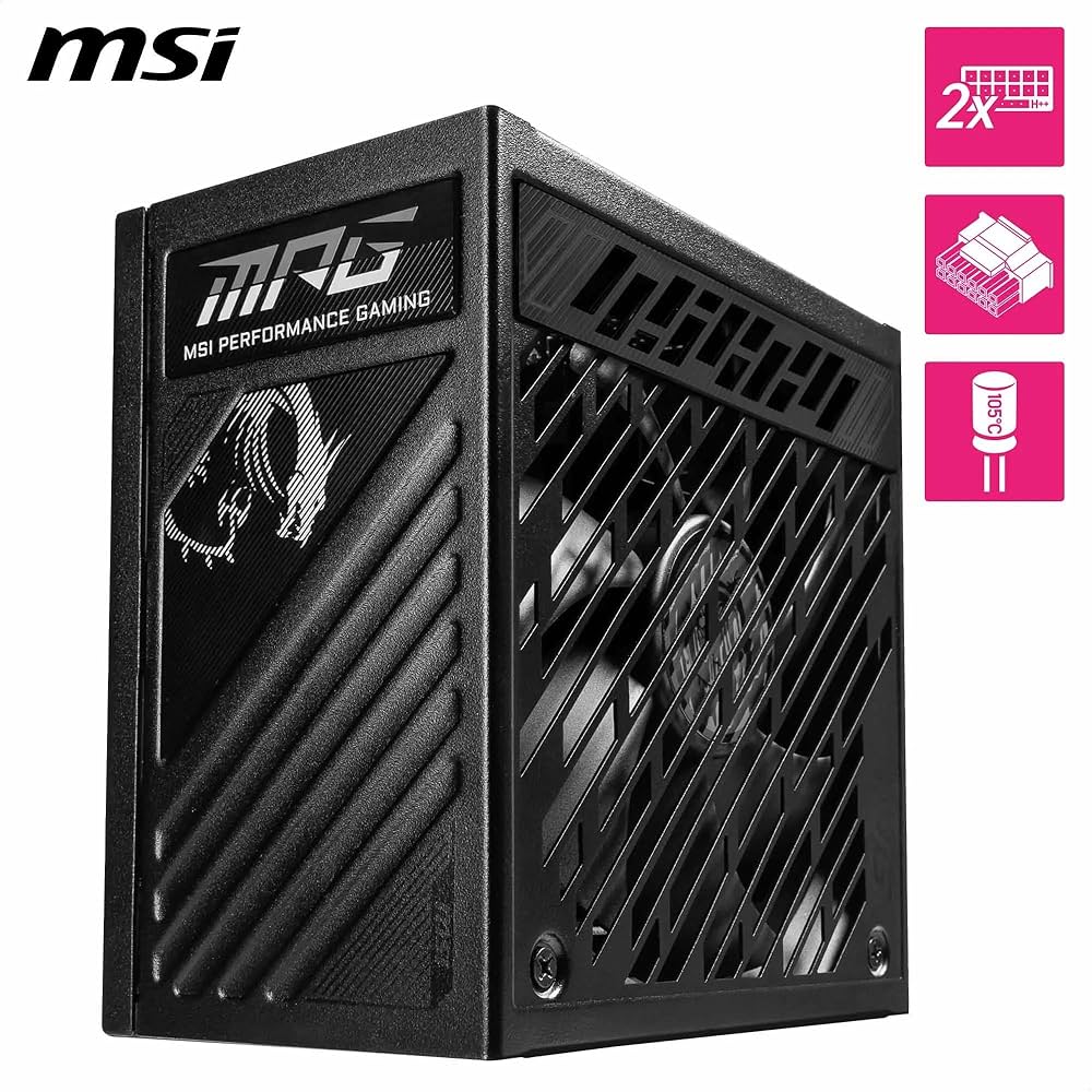 Amazon | MSI MPG A1250GS PCIE5 PC電源ユニット 1250W ATX3.1/PCIe