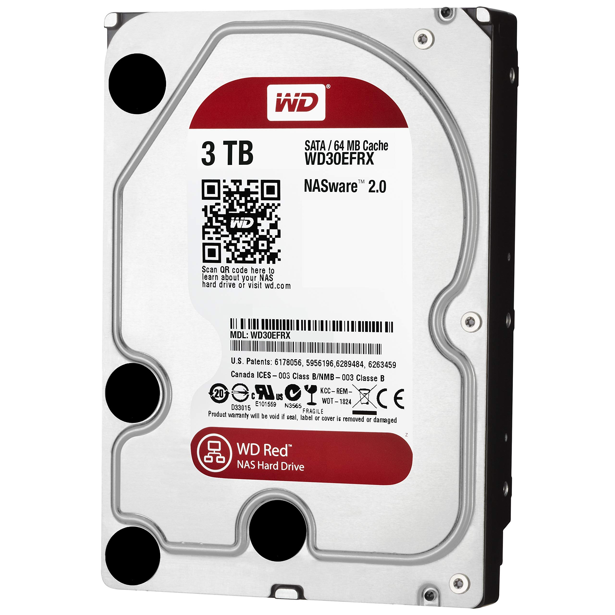 Amazon.com: WD Red 3TB NAS Hard Disk Drive - 5400 RPM Class SATA 6