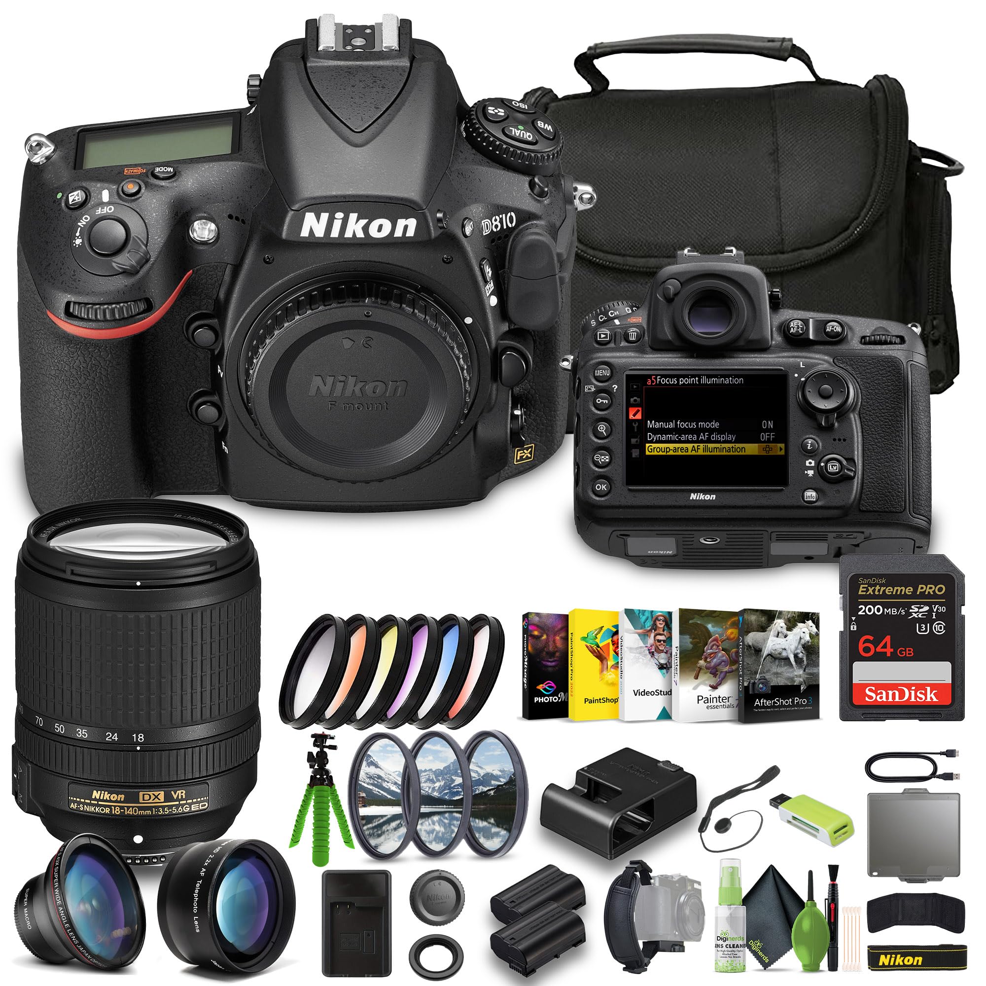 Amazon.com: Nikon D810 FX-Format Digital SLR Camera + EN-EL15C