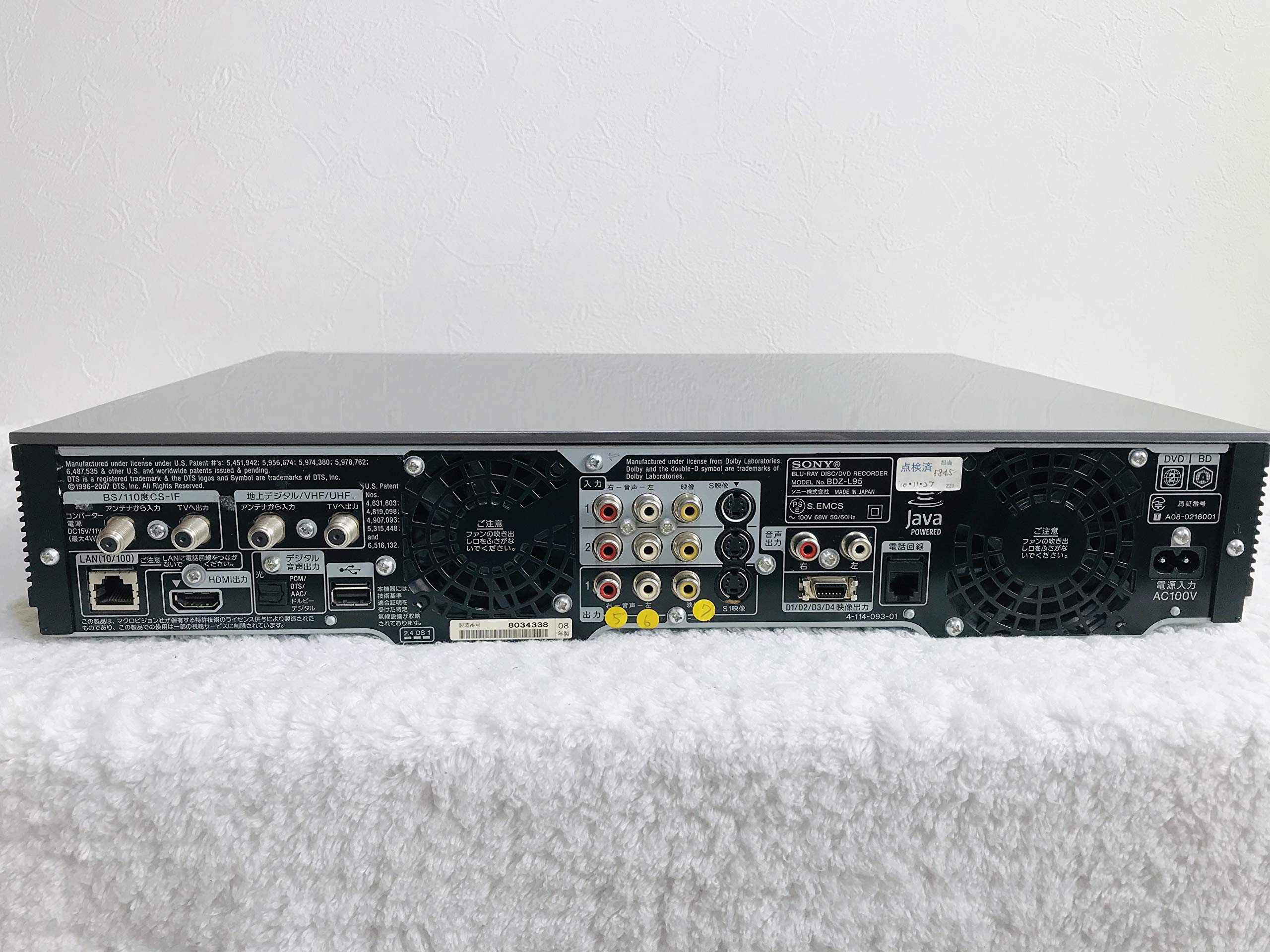 Amazon | SONY 500GB 2チューナー ブルーレイレコーダー BDZ-L95