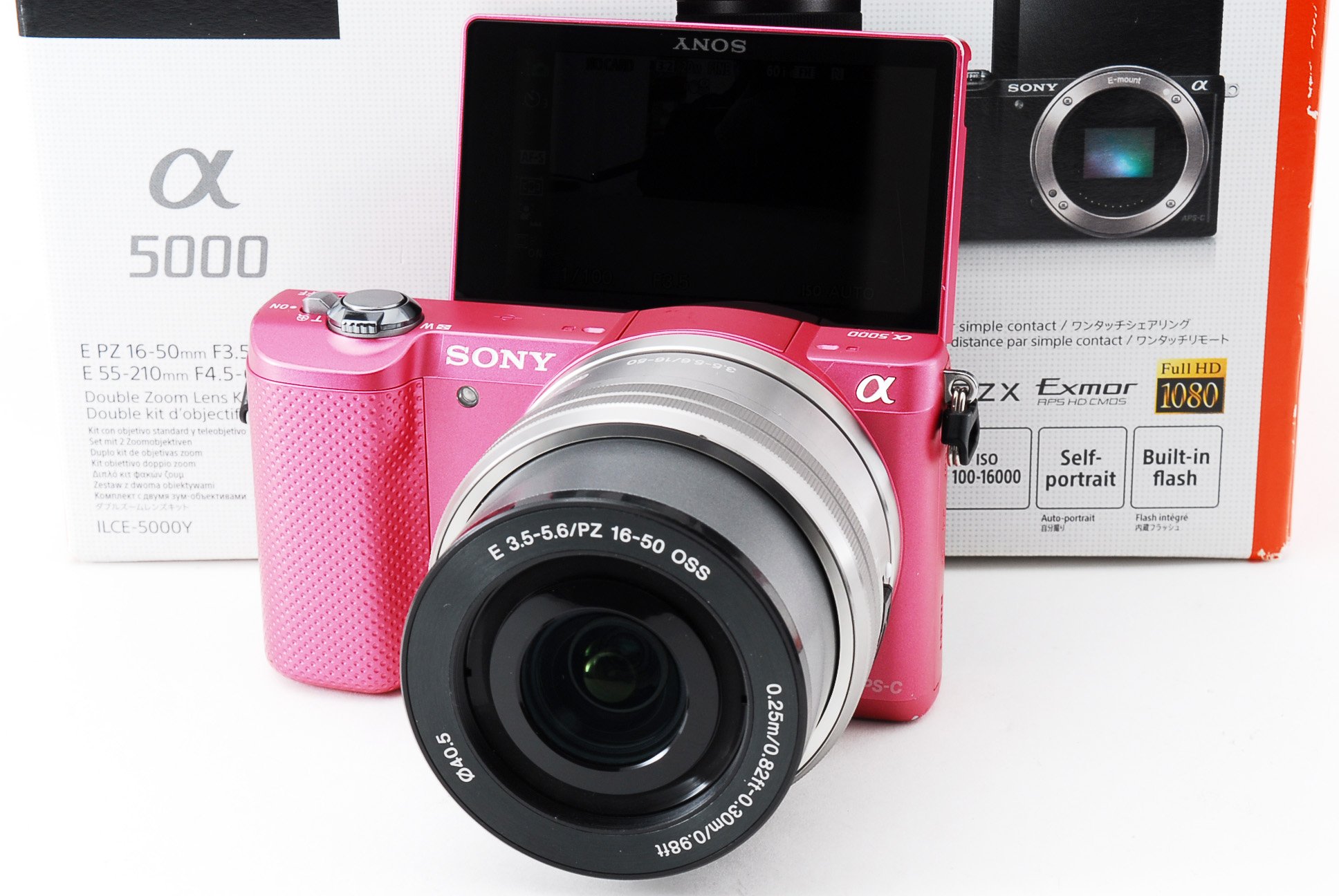 Amazon | SONY ミラーレス一眼 α5000 パワーズームレンズキット ピンク