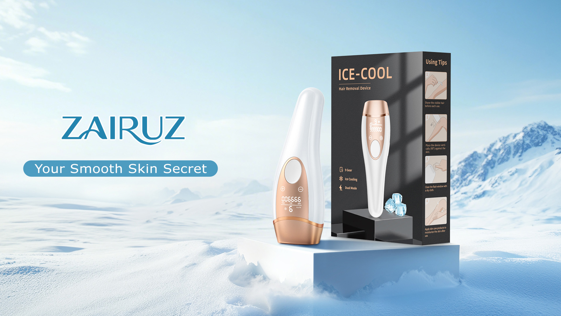 Amazon.com: Laser Hair Removal for Women & Men - ZAIRUZ IPL Laser