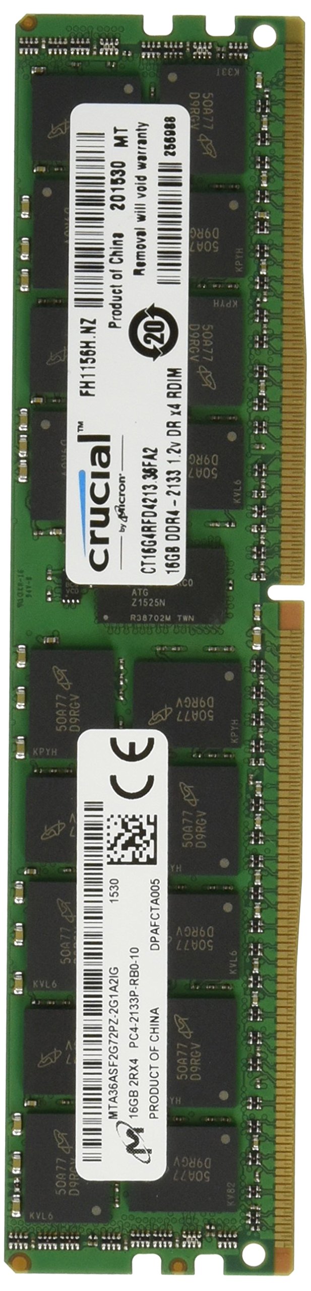 Crucial 16GB Single DDR4 2133 MT/s (PC4-2133) CL15 DR x4 ECC