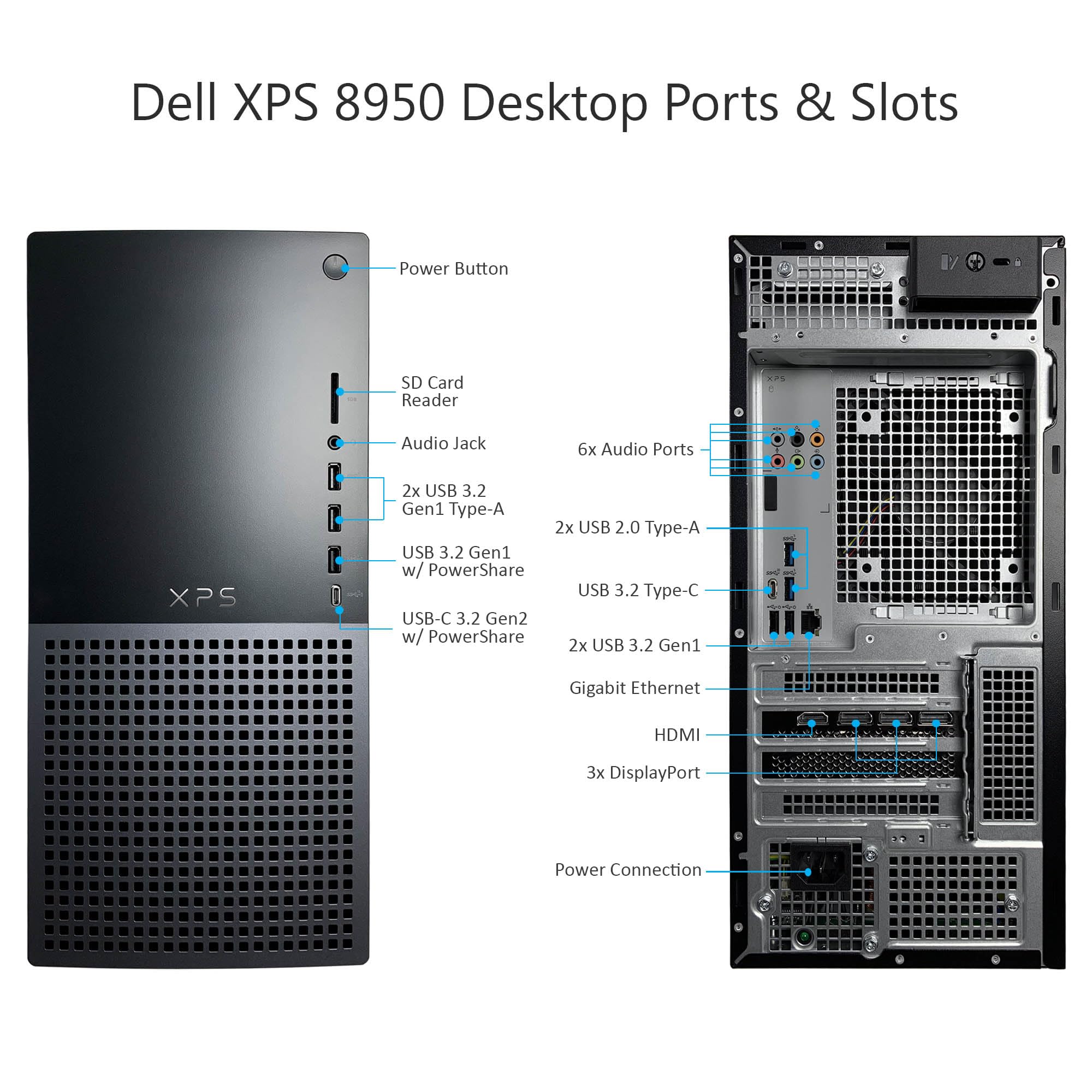 Amazon.com: Dell XPS 8950 Desktop Computer - 12th Gen Intel Core