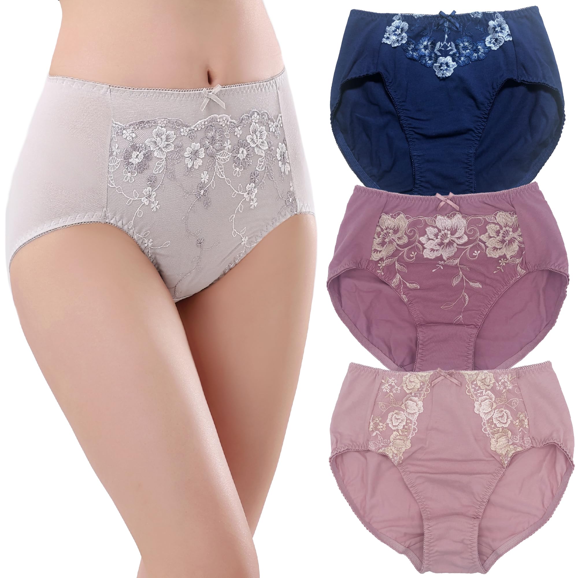 Amazon.co.jp: ヴィセ 深ばき ショーツ セット 綿混 レディース 深め