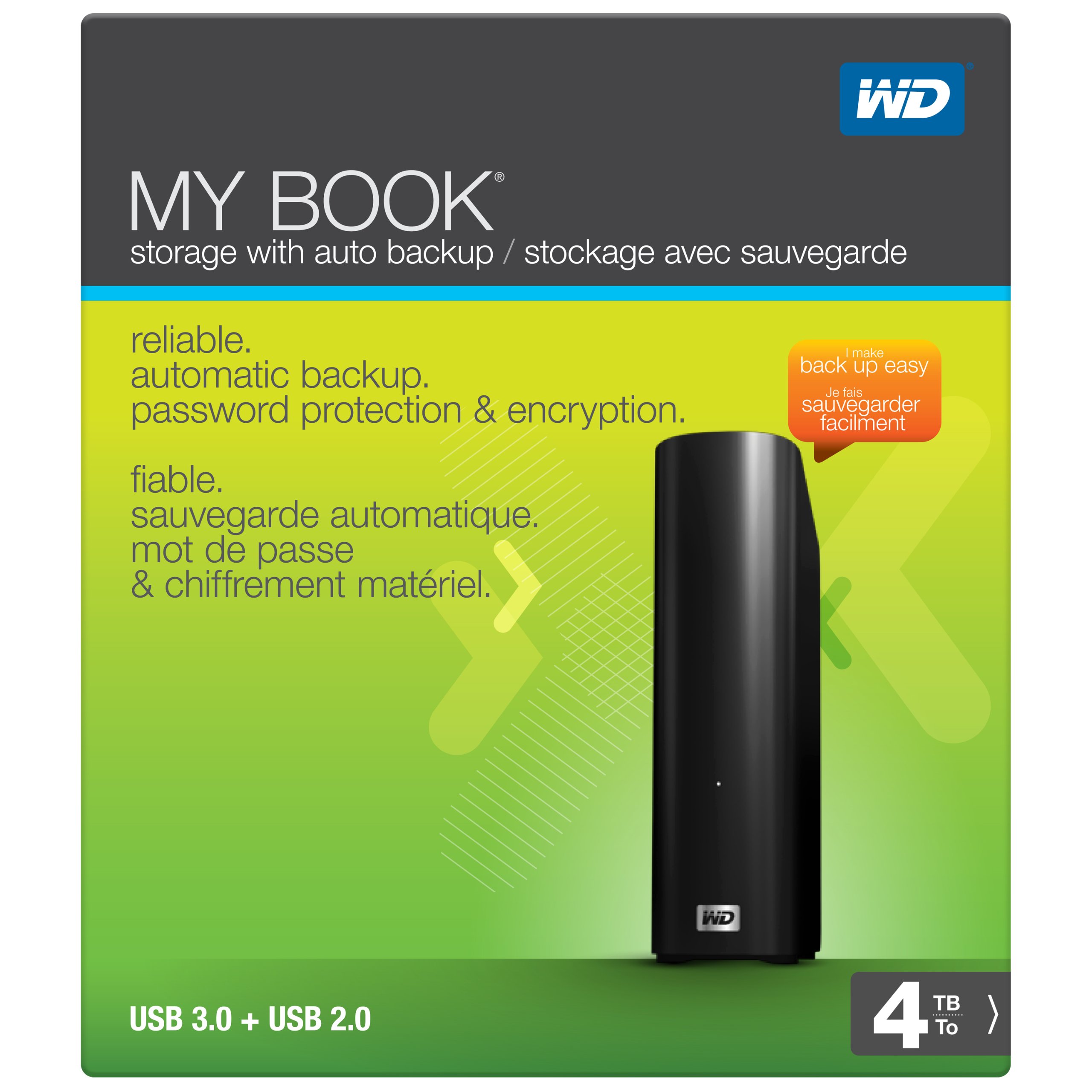 Amazon.com: WD My Book 4TB External Hard Drive Storage USB 3.0