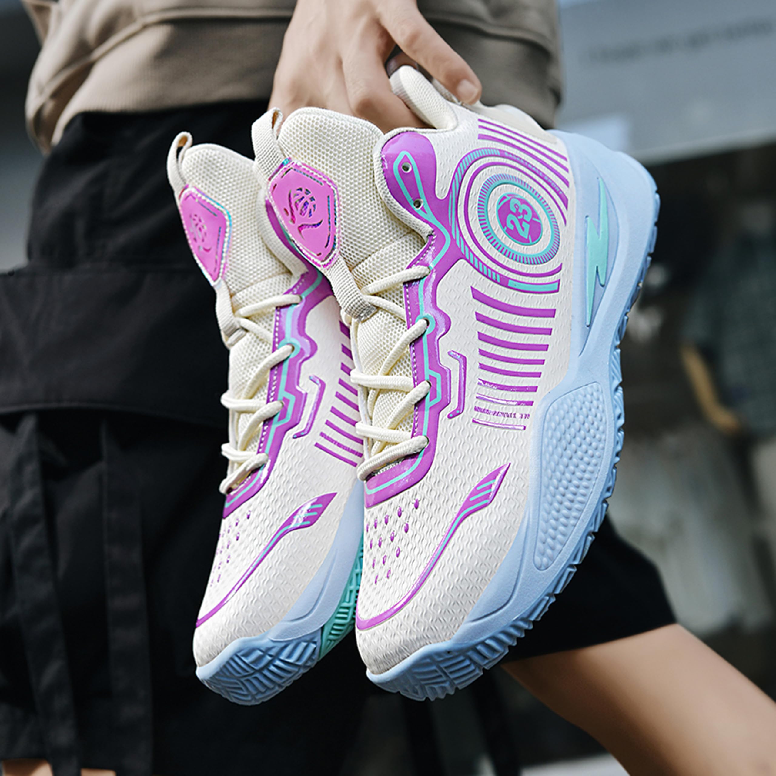 Amazon.co.jp: ユニセックス バスケットボールシューズ ハイトップ