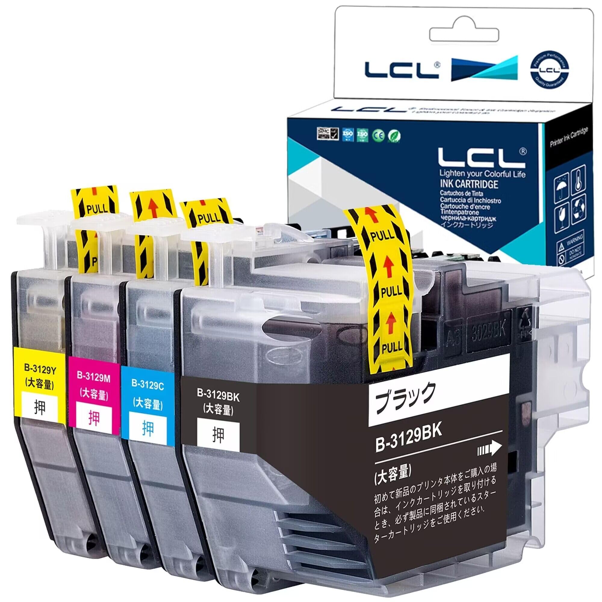 Amazon.co.jp: LCL Brother用 ブラザー用 LC3129-4PK LC3129 増量 互換