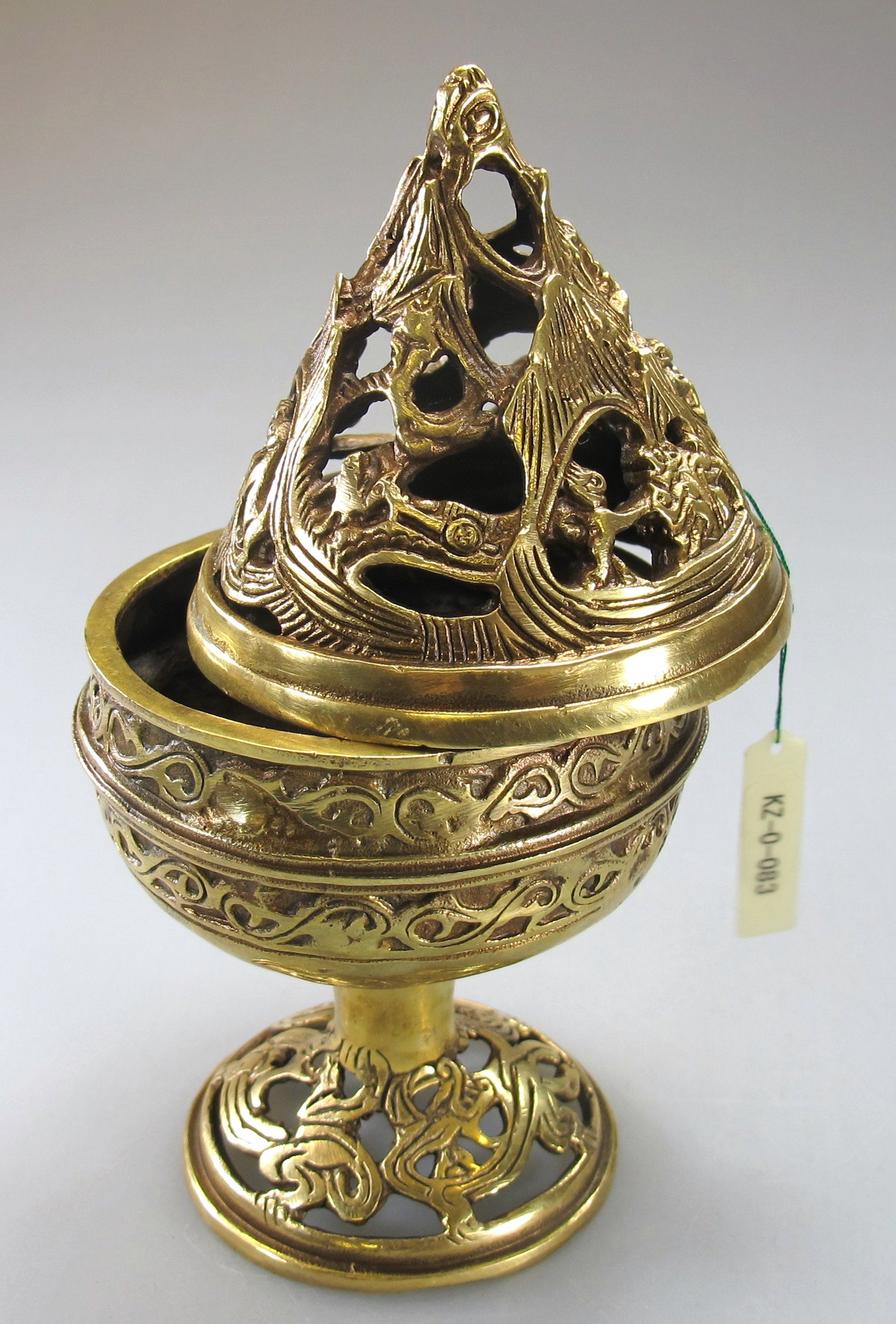 銅製 博山炉 鳳凰八卦香炉 室内薫香炉 茶道具 香道具 工芸品 置物