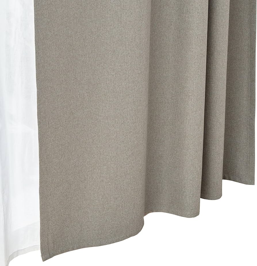 Amazon｜無印良品 防炎・遮光性 ドビー織りノンプリーツカーテン