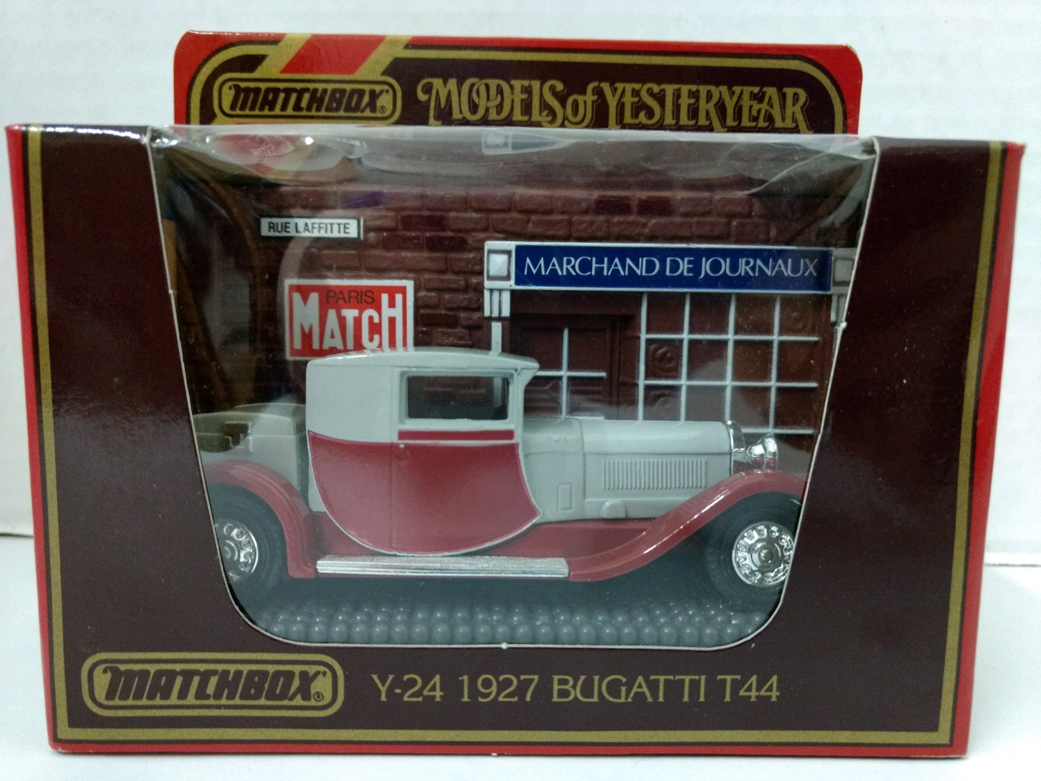 Matchbox Modelle von Yesteryear Y-24 1927 Bugatti T44 Druckguss im