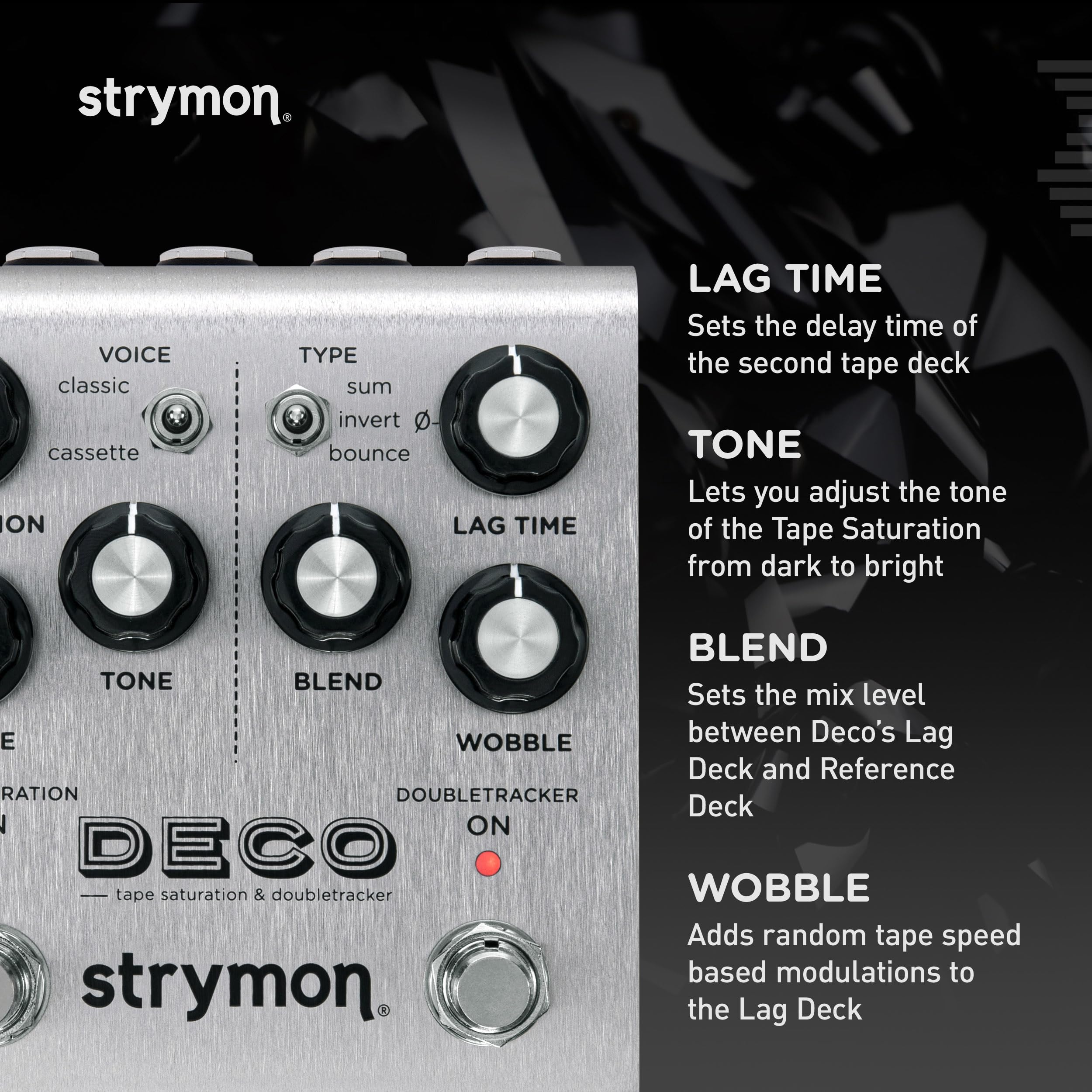 Strymon Deco V2 Tape Saturation E Doubletracker Pedal de Efeitos