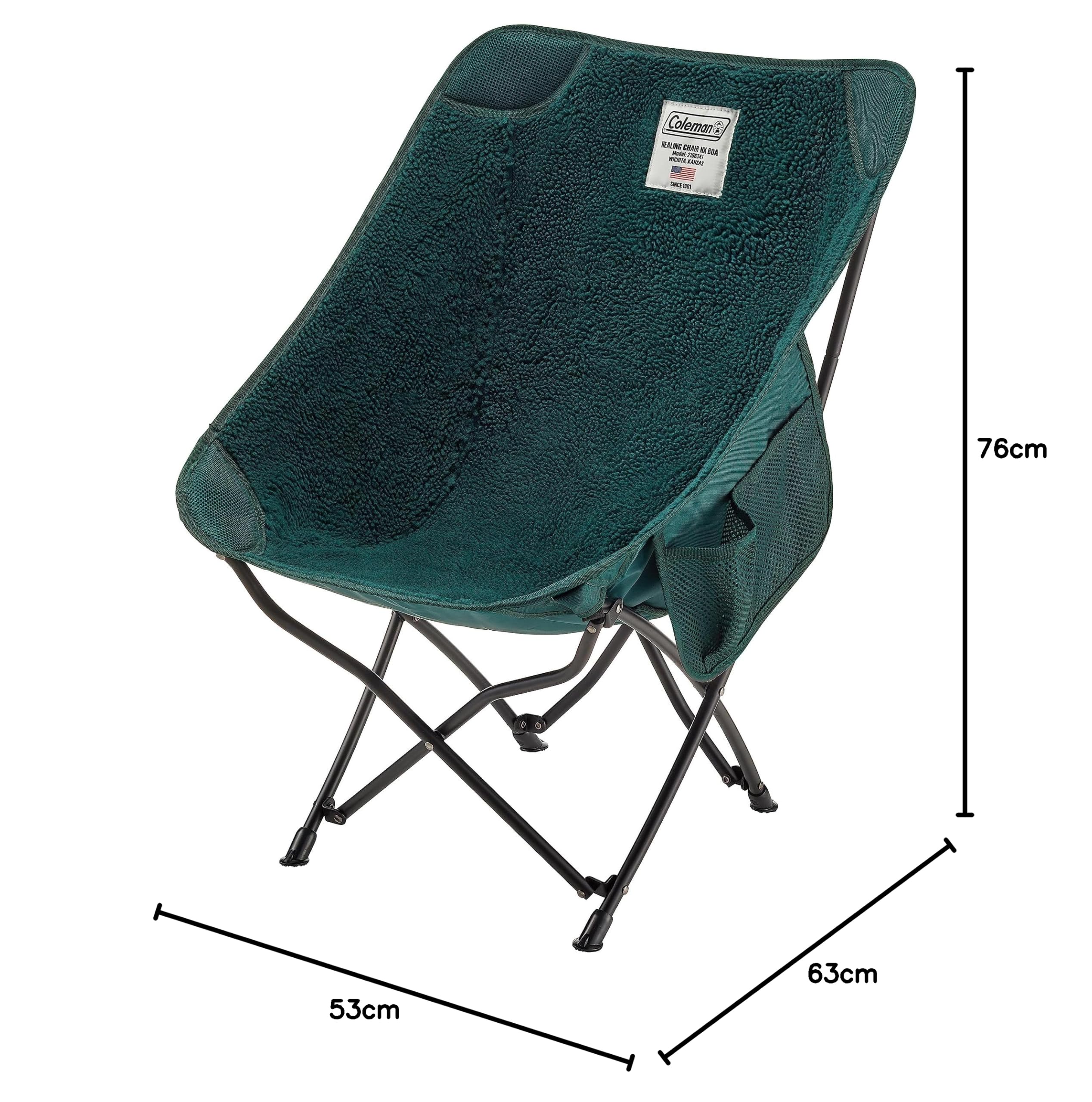 Amazon.co.jp: Coleman(コールマン) ヒーリングチェアNX ボア(グリーン