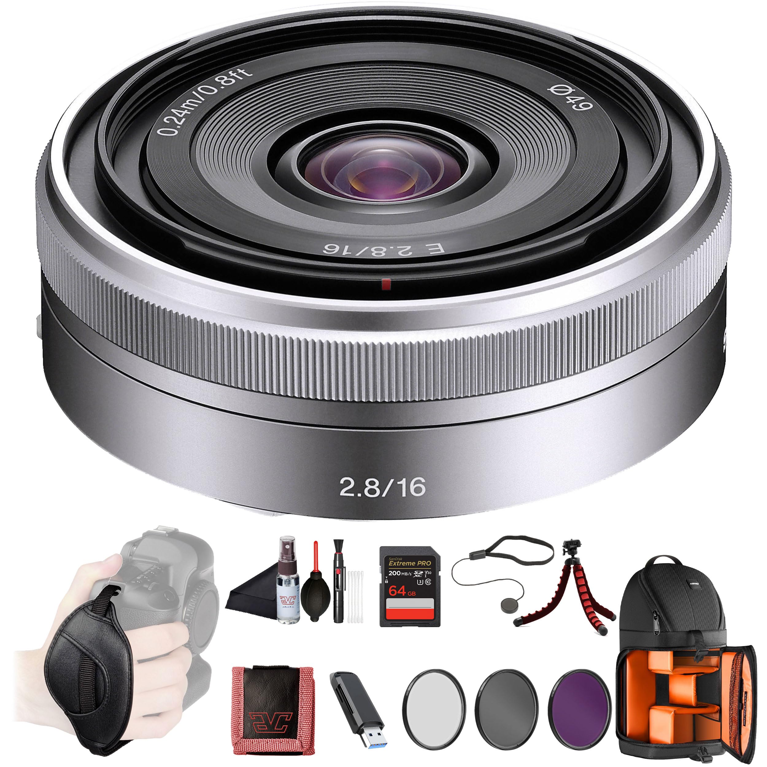 Amazon.com : Sony E 16mm F2.8 Wide-Angle Prime Lens (SEL16F28