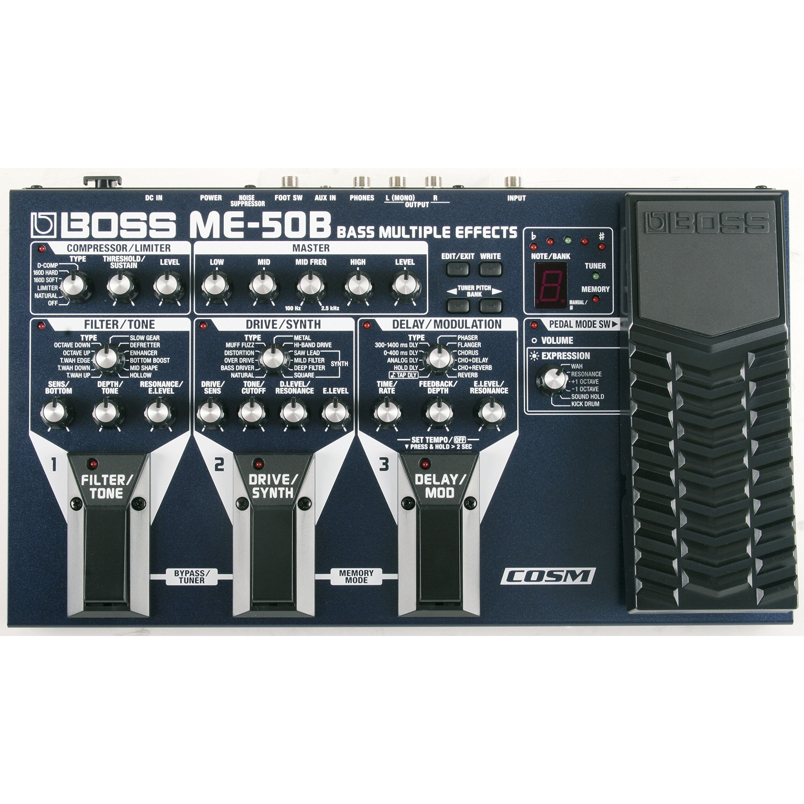 Amazon.com: Boss Me-50B Bass Multiple Effects With Cosm : Musical