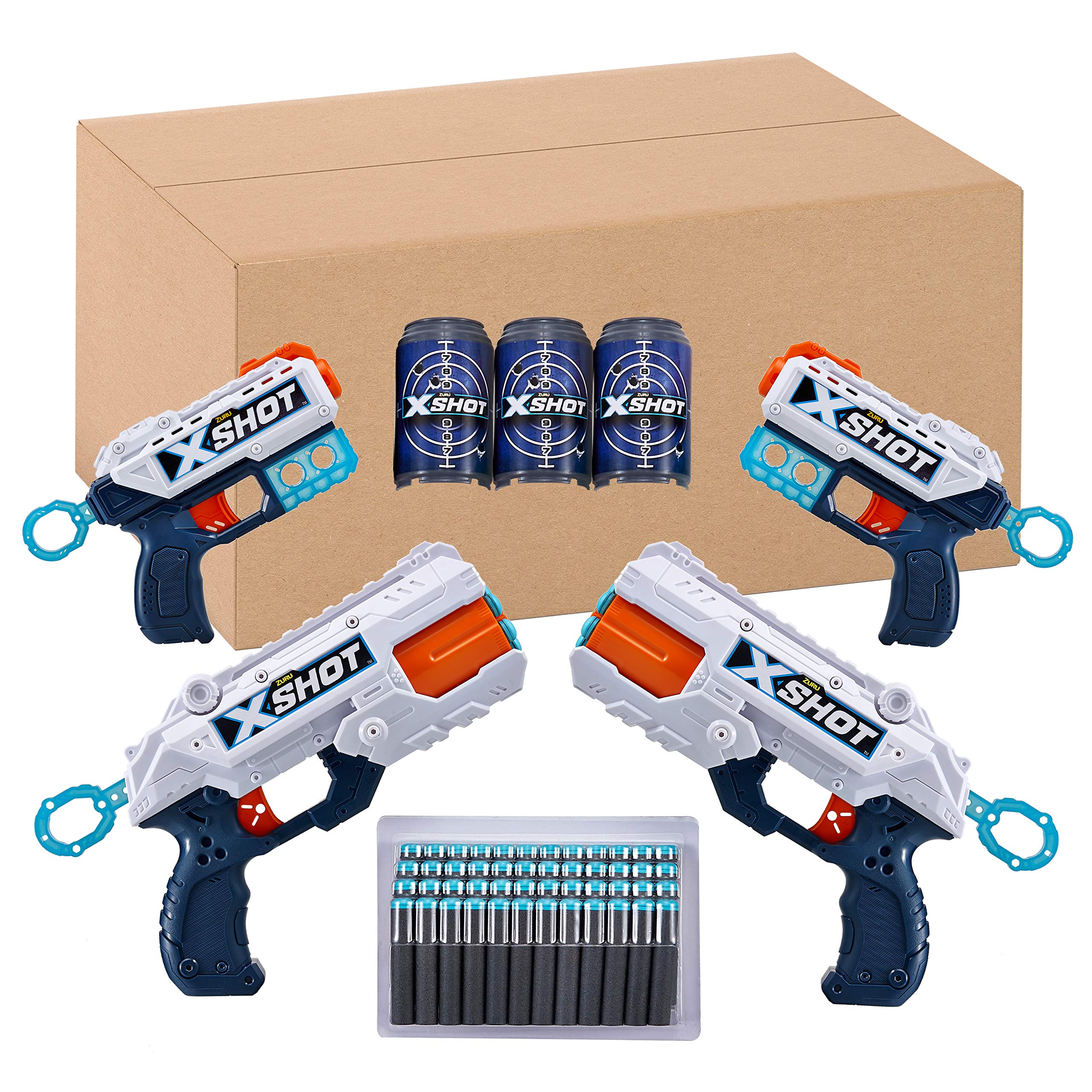 Amazon.com: XSHOT Excel Double Kickback Double Reflex 6 Foam Dart