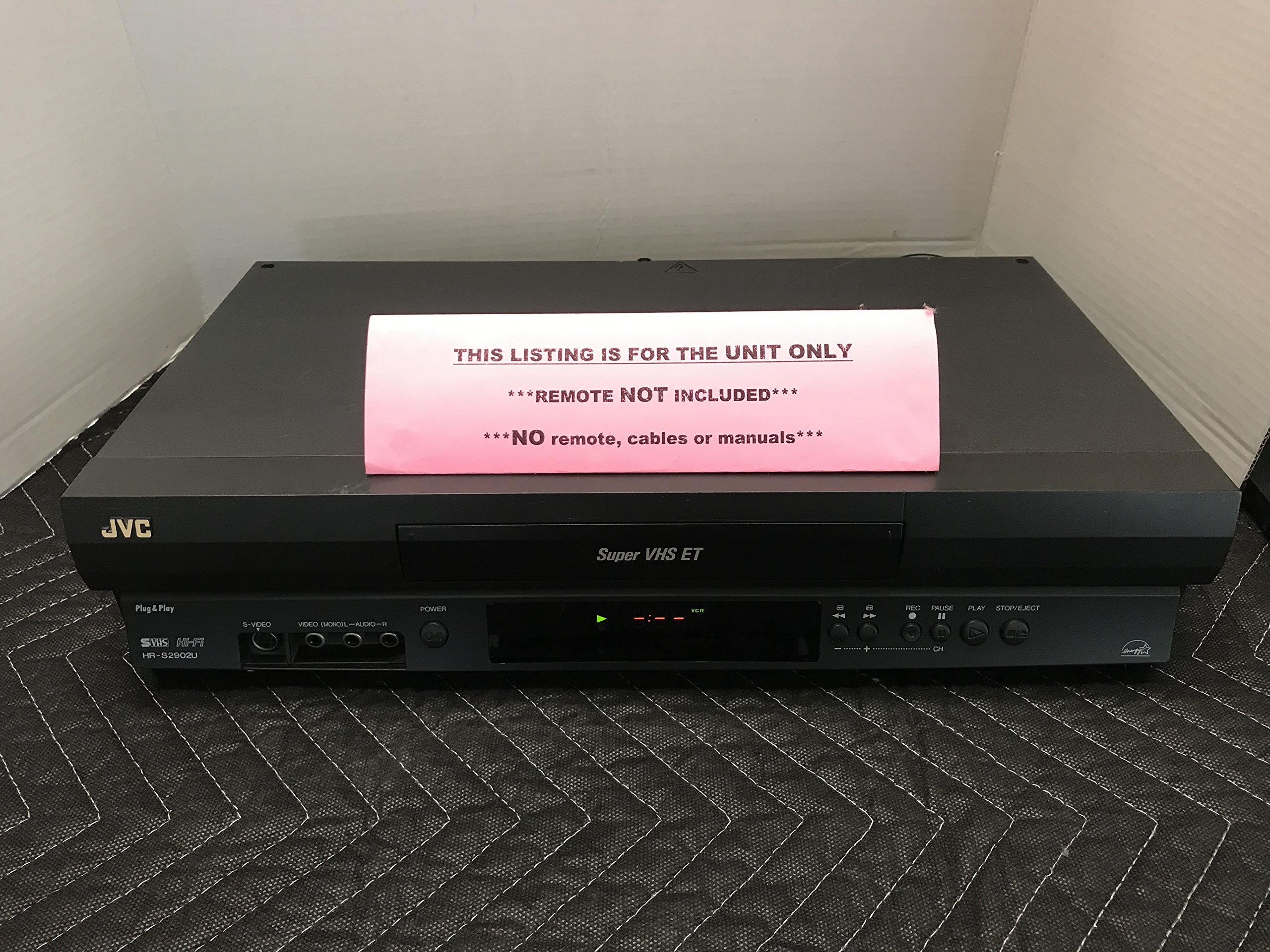Amazon.com: JVC HRS2902U VCR, Black : Electronics