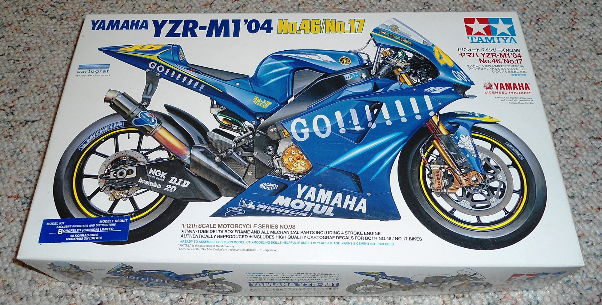 Amazon | タミヤ 1/12 オートバイシリーズ ヤマハYZR-M1 '04 No.46/No