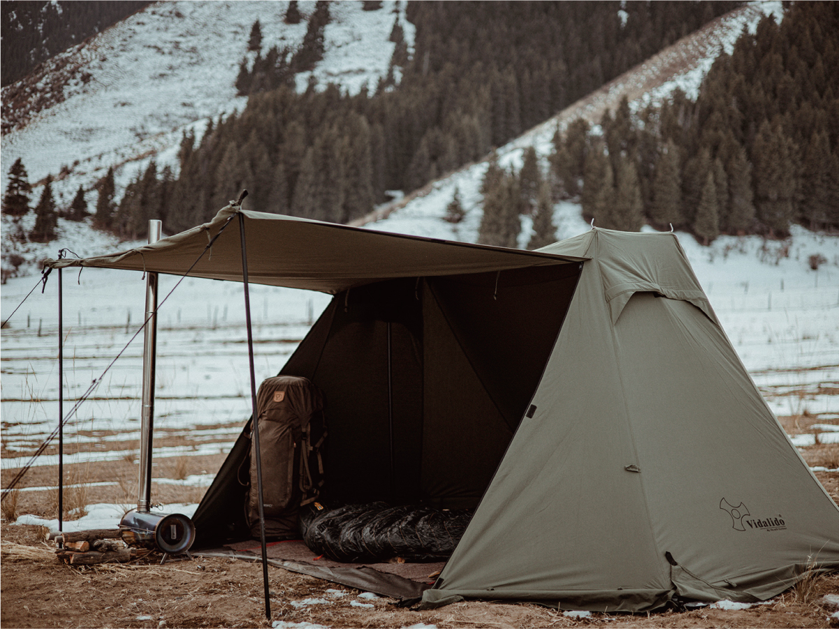 Amazon.co.jp: Vidalido ヴィダリド パップテント tc 軍幕テント ソロ
