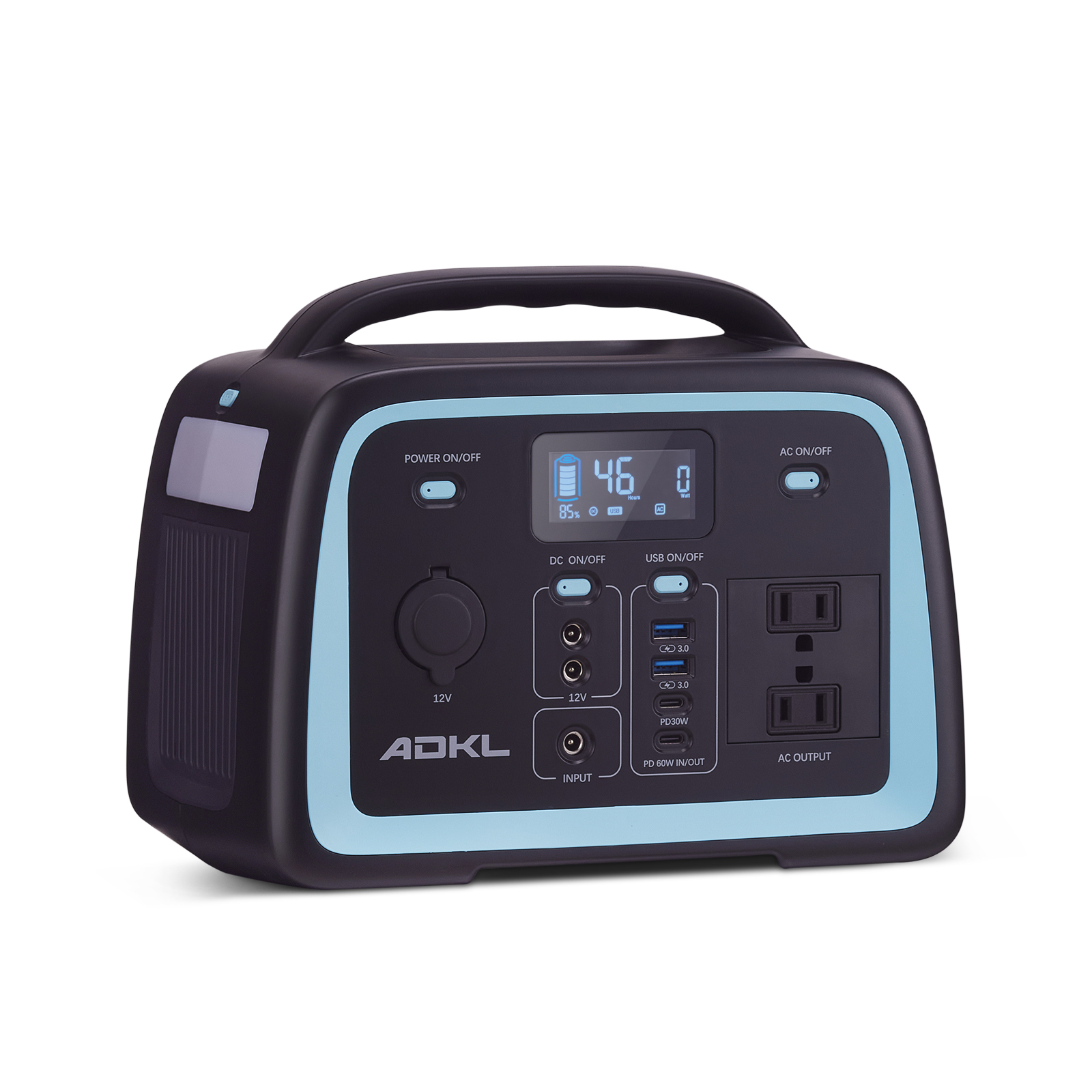 Amazon.co.jp: ADKL ポータブル電源 ポータブルバッテリー 大容量