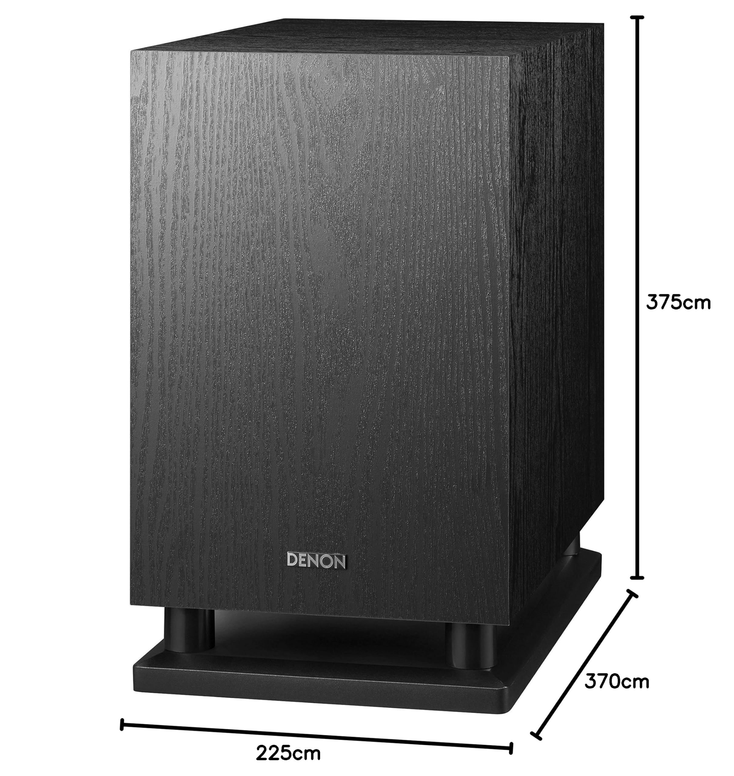 Amazon.co.jp: デノン Denon DSW-37 最大出力100W(PEAK)で迫力の重低音