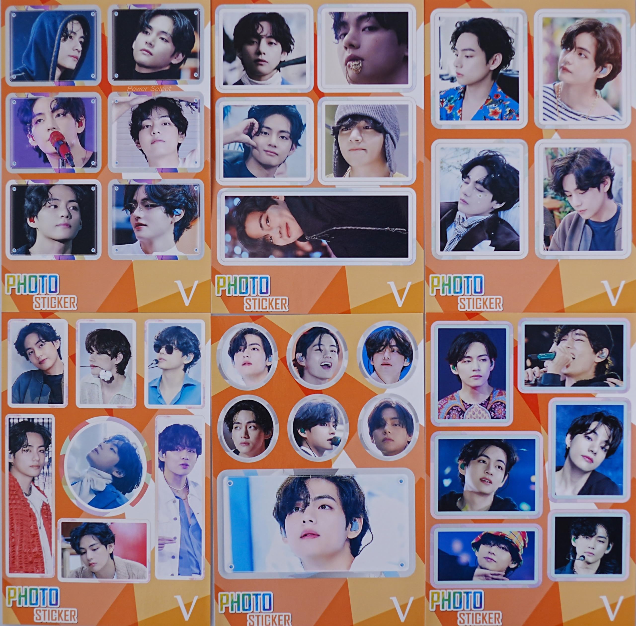 Amazon.co.jp: V テテ グッズ【ステッカーセット 87枚入】 フォト