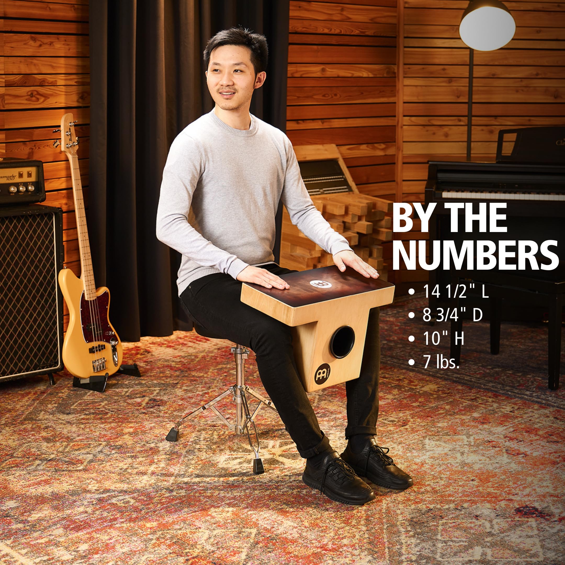 Amazon.com: Meinl Percussion Slaptop Cajon Box Drum with Internal