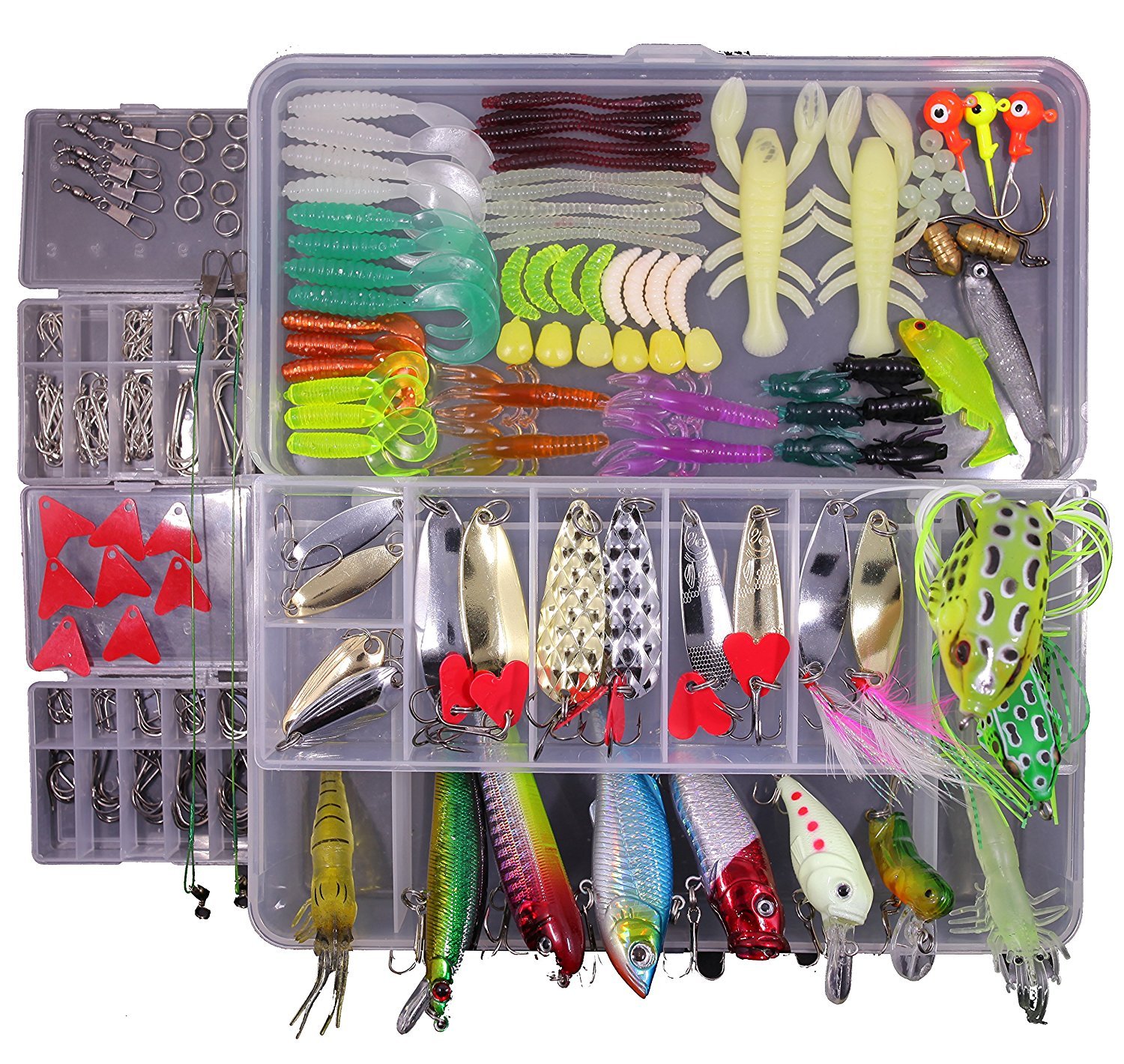Amazon | LVBAO ルアー セット 釣具セット235個セット ソフトルアー