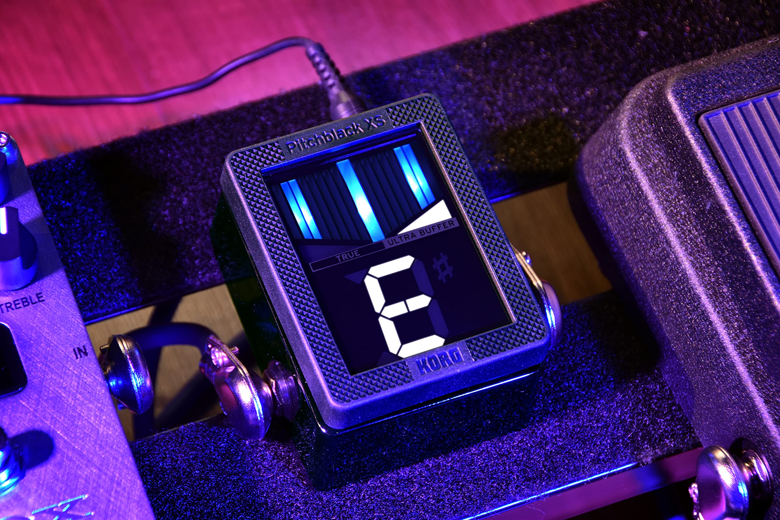 Amazon.com: Korg Pitchblack XS Compact Chromatic Guitar Pedal