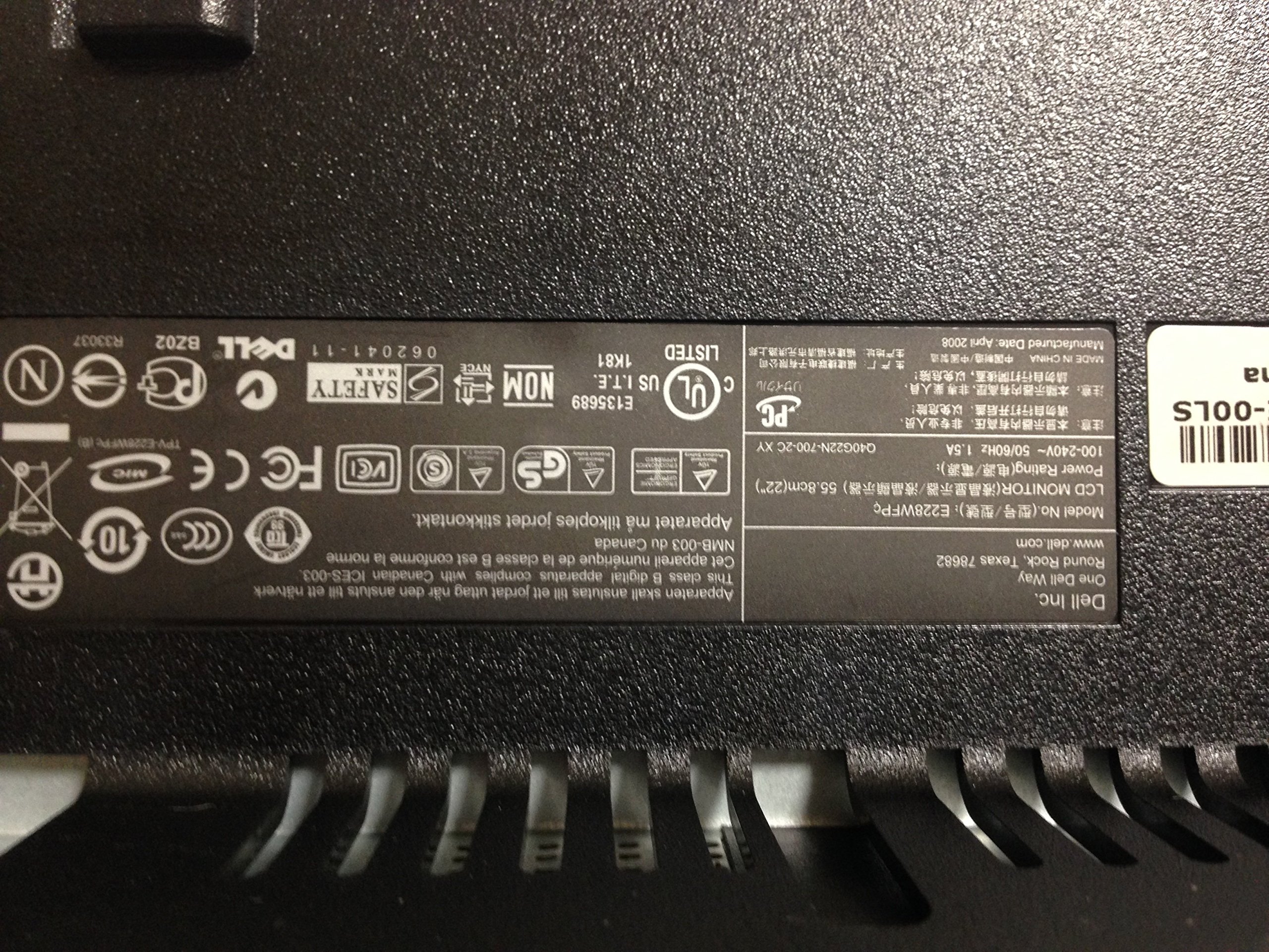 Amazon.co.jp: DELL E228WFPc 中古 液晶 モニタ ディスプレイ