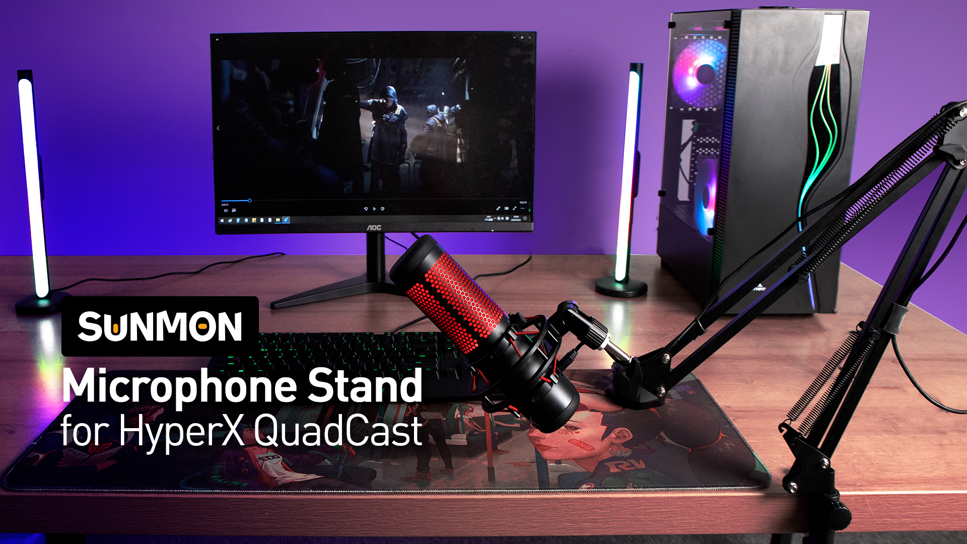 Amazon.com: QuadCast Boom Arm, Mic Arm for Blue Yeti HyperX