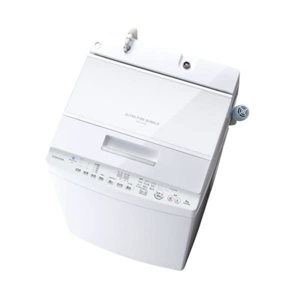 Amazon | 東芝 全自動洗濯機 8kg AW-8DH2(W) ZABOON 抗菌 ウルトラ