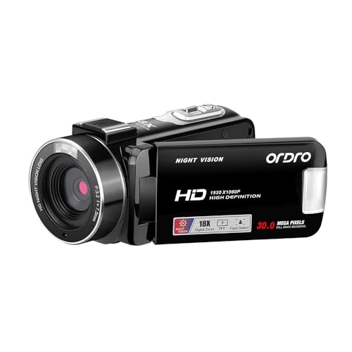 Amazon | ORDRO B320 ビデオカメラ 1080P 30 FPS レコーダ フルHD 30