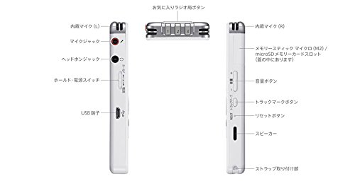 Amazon.co.jp: ソニー ポータブルラジオICレコーダー 8GB FM/AMラジオ