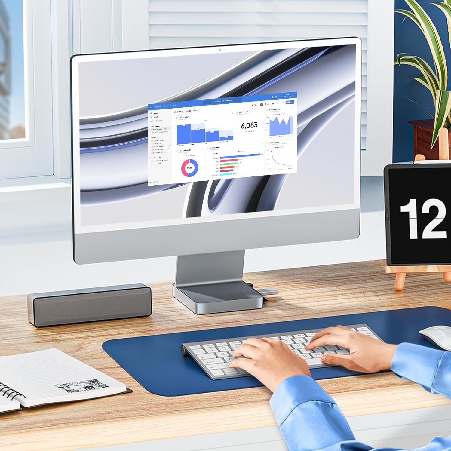 10Gbps Minisopuru iMac USB Hub For 24-inch Accessories【Silver】