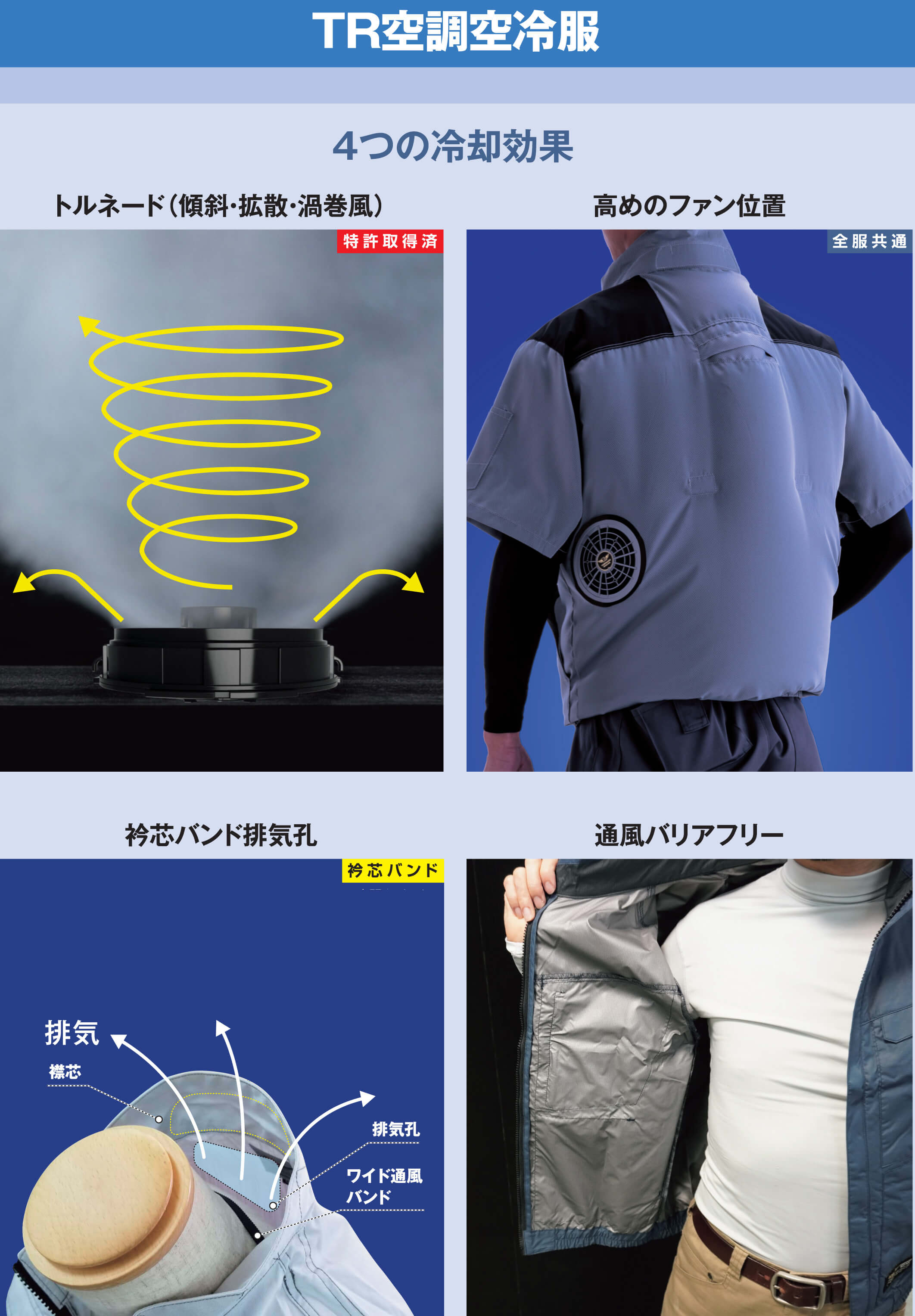 TORNADO RAKAN トルネードラカン 長袖ブルゾン(ファンなし) TR3561