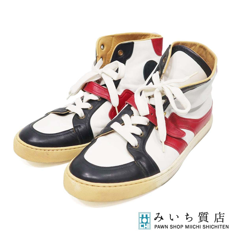 HERMES エルメス ハイカット スニーカー 白 サイズ42 1/2 靴 27cm