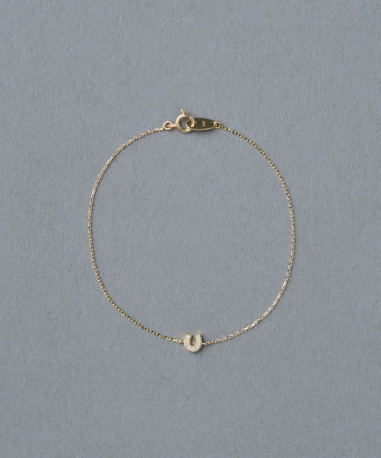 K10YG ダイヤモンド ホースシュー ブレスレット（750484） ｜ women