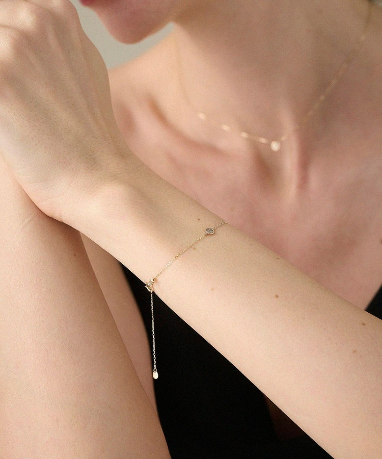 K10YG ブリリアント ブラウンダイヤモンド ブレスレット（750486