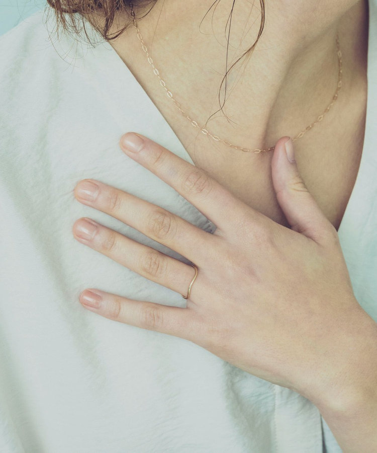 レイヤード] K10YG ウェーヴ リング（710924） ｜ women（ウィメンズ