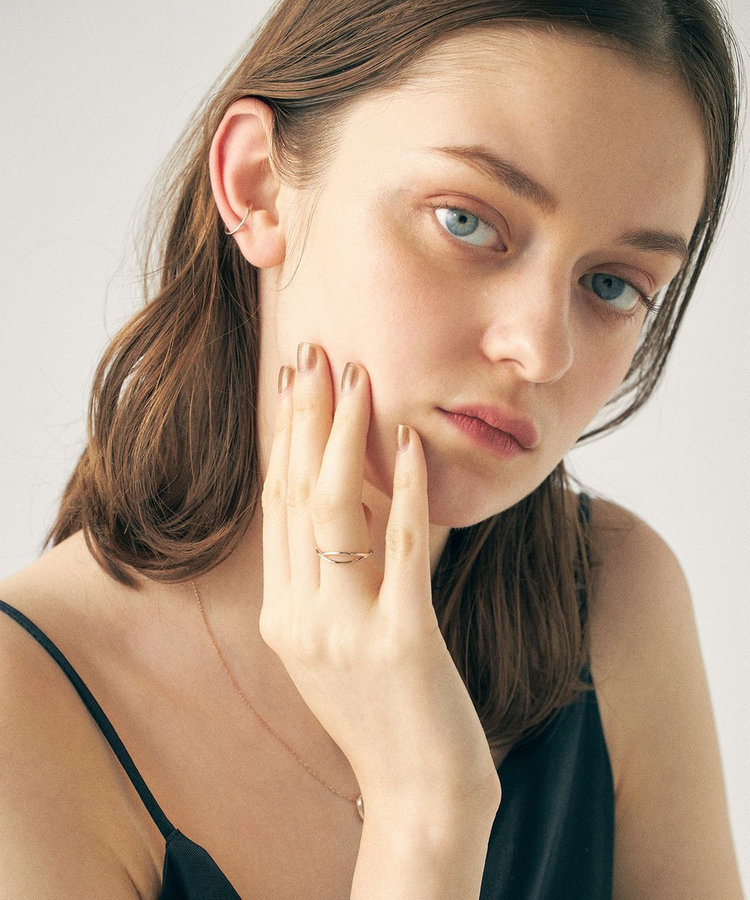 ミストピンク] K10MPG クロス リング（710985） ｜ women（ウィメンズ