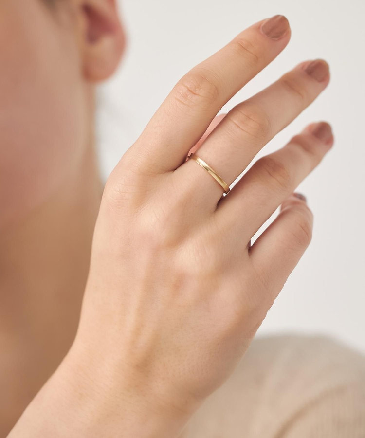 レイヤード] K10YG コンケイブ リング（710993） ｜ women（ウィメンズ