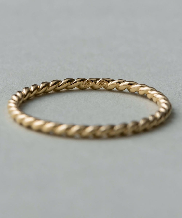 レイヤード] K18YG ツイスト リング（210394） ｜ women（ウィメンズ