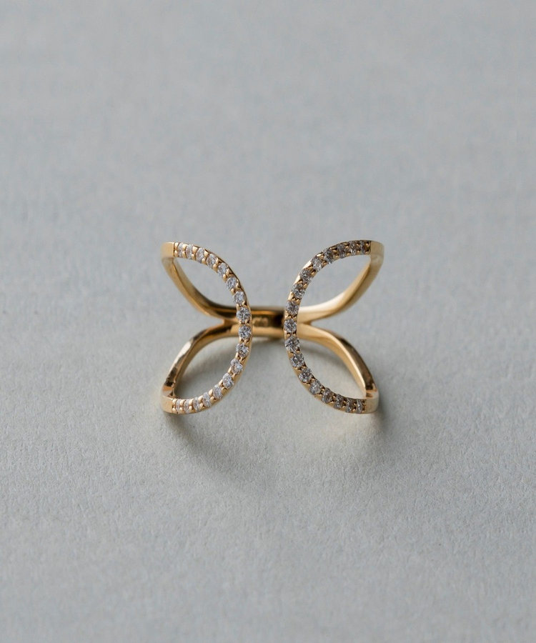 K18YG パーティクル リング（230706） ｜ women（ウィメンズ） ｜ ete