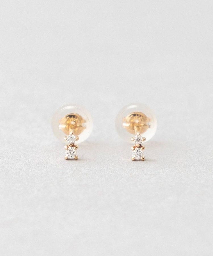 K10YG ダイヤモンド ピアス（037598） ｜ women（ウィメンズ