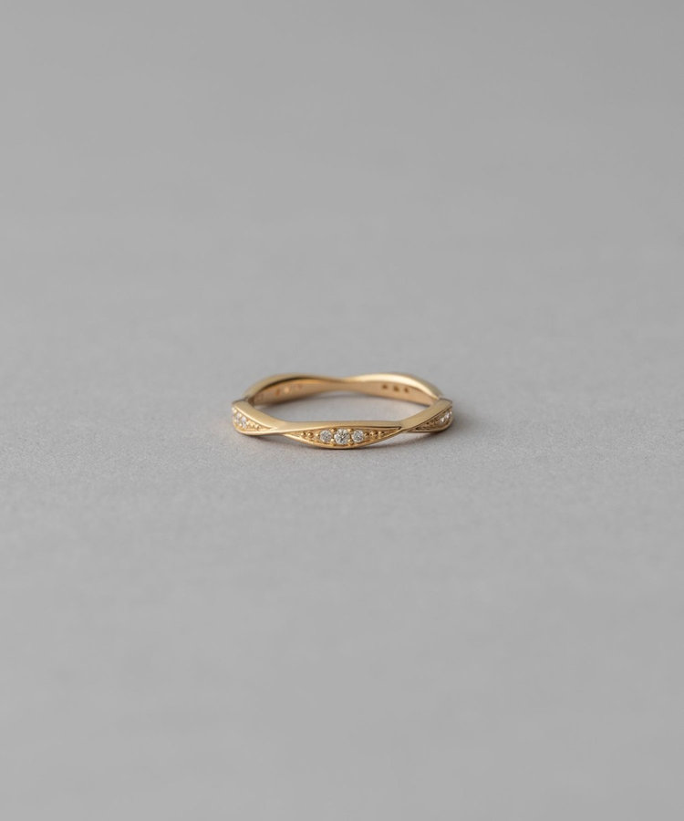 プレイリング] K18YG ダイヤモンド ピンキーリング（203020） ｜ women