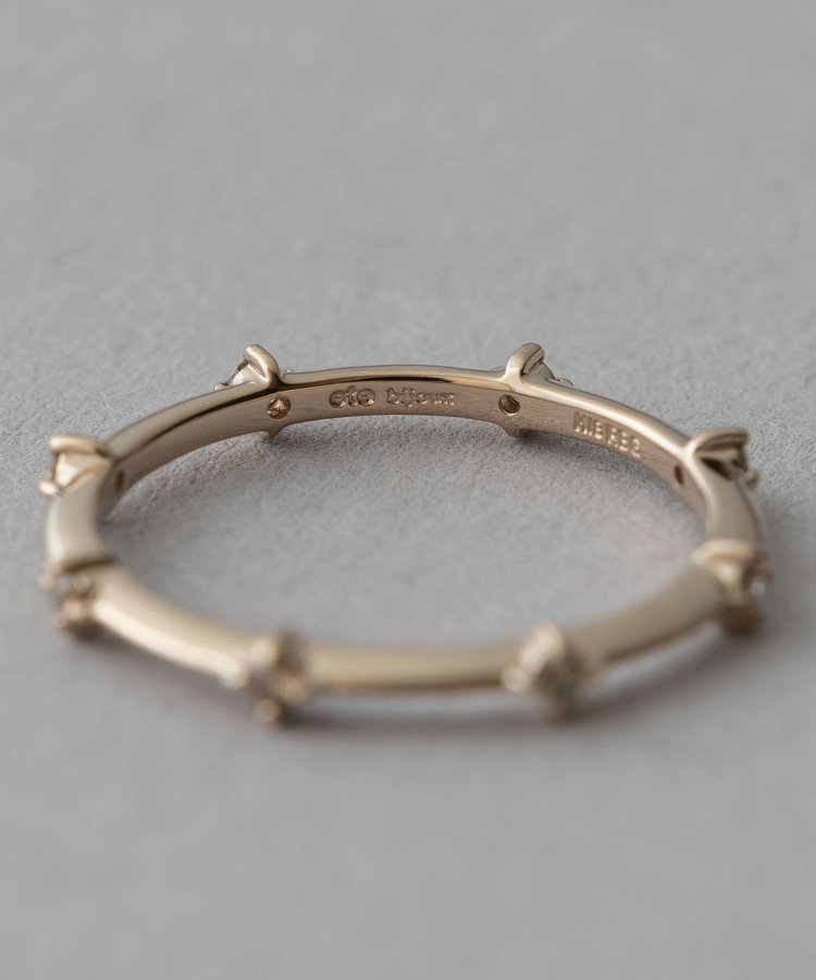 プレイリング] K18RBG ブラウンダイヤモンド ピンキーリング（303019