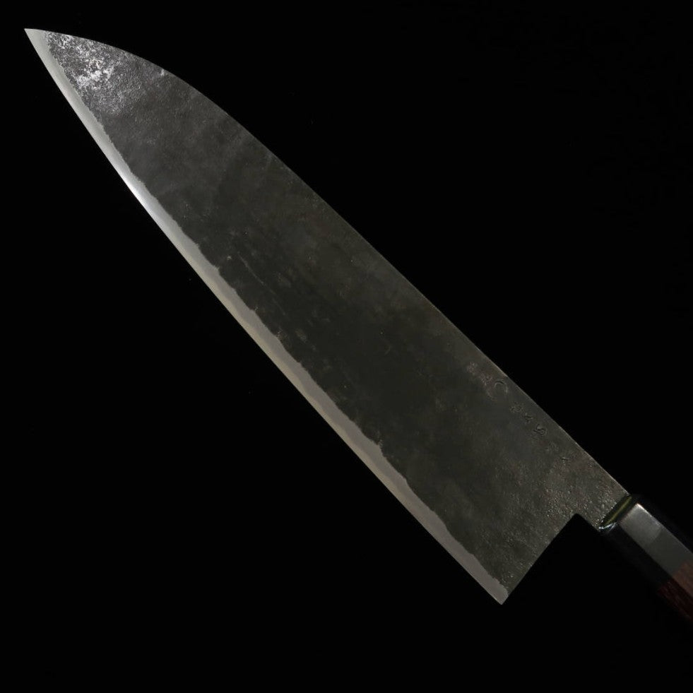 武田刃物TAKEDA 備中手打ち鍛冶 牛刀（特大） 日立青紙スーパー鋼